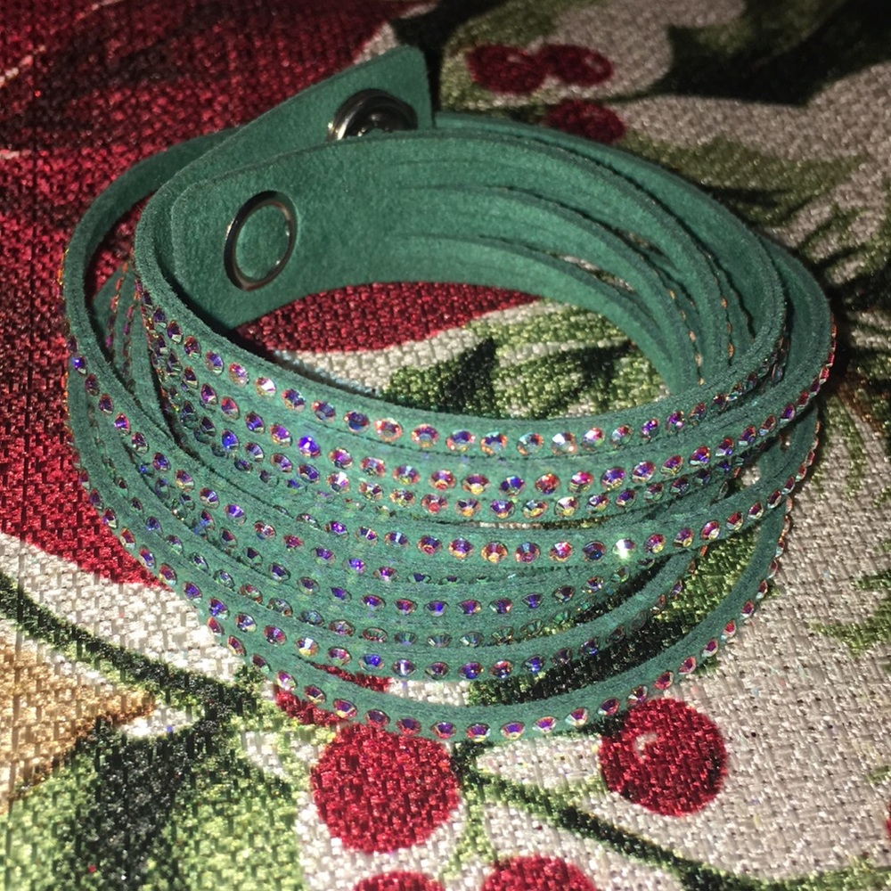 Swarovski Light Green Slake Bracelet